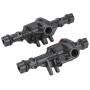 Woyisisi Rc Accessory RC Upgrade Parts Metal Front&Rear Axle Housing for Traxxas TRX4 1/10 Model Car (01)