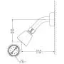 Laguna Brass 3310CP/4010CP Mobile Home Two Handle Non-Metallic 8'' Tub Shower Diverter with Shower Head/Arm/Flange Chrome Finish