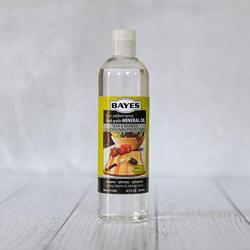 Bayes High-Performance Food Grade Mineral Oil Wood & Bamboo Conditioner and Protectant - Cleans, Conditions and Protects Wood, Bamboo, and Teak Cutting Boards and Utensils - 12 oz