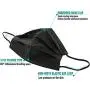 Wecolor 100 Pcs Disposable 3 Ply Earloop Face Masks, Suitable for Home, School, Office and Outdoors (Black)