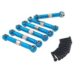 Harilla RC Steering Servo Linkage Rod Set Fit for HS 1/18 4WD Auto Replacement Parts - Blue