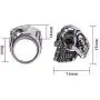 PH PandaHall 10pcs 8mm Large Hole Halloween Skull Bead Stainless Steel Spacer Beads Metal Beads Antique Silver European Beads for Necklace Bracelets Earrings Jewelry Making 15x11x14mm PH PandaHall 10pcs 8mm Large Hole Halloween Skull Bead Stainless Steel Spacer Beads Metal Beads Antique Silver European Beads for Necklace Bracelets Earrings Jewelry Making 15x11x14mm