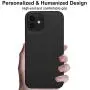 Phone Case Cover and Leather Wallet Card Holder Magnetic (Black, iPhone 12)