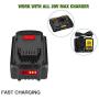 8-Pack 5.0Ah DCB204 Battery for Dewalt 20V MAX XR Lithium Ion Batteries DCB205 DCB200 DCB203 DCB206 DCB204BT-2 DCB201