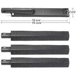 Votenli C2630A (4-Pack) Cast Iron Burner Replacement Parts for Jenn-Air 720-0061, 720-0062, 720-0063, 720-0099, 720-0100, 720-0101,720-0141, 720-0142, 720-0150, 720-0163, 720-0164 Charbroil Gas Grill