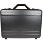 World Traveler European-Style Gun Metal Aluminum Laptop Attache Case, Silver, One Size