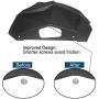 Hooke Road Wrangler JK Steel Inner Fender Liners Rear Fender Mud Guards Compatible with Jeep Wrangler JK & Unlimited 2007-2018