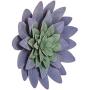 Everydecor Blue Succulent Metal Wall Decor