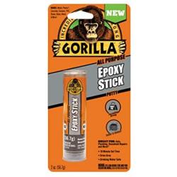 Gorilla All Purpose Epoxy Putty Stick, 2 ounce, Grey, (Pack of 1)