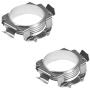 YUNPICAR H7 LED Headlight Bulb Holder Adapter Retainers Fits for Audi A3 A4 A6 Buick Regal Lacrosse Hideo with Metal Ring(2PCS)