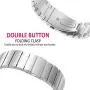 Kartice Bands Compatible with Samsung Galaxy Watch 3 45mm Bands, 22mm Solid Stainless Steel Metal Replacement Strap for Galaxy Watch 46mm SM-R800 (Silver)