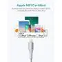 Lightning Cable 3ft Xcentz, MFi Certified iPhone Charger, Braided Nylon Fast Charging iPhone Cable with Premium Metal Connector for iPhone 11/11 Pro/X/XS/XR/XS Max/8, iPad Mini/Air-Silver Lightning Cable 3ft Xcentz, MFi Certified iPhone Charger, Braided Nylon Fast Charging iPhone Cable with Premium Metal Connector for iPhone 11/11 Pro/X/XS/XR/XS Max/8, iPad Mini/Air-Silver