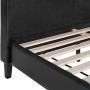 Best Choice Products Faux Leather Upholstered Queen Size Modern Platform Bed Frame Mattress Support w/Wood Slats, Metal Frame, Headboard, Footboard, Black