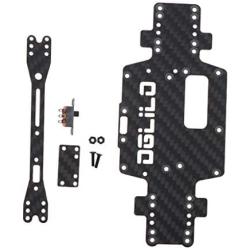 Prettyia 1 Set Metal Chassis for WLtoys P929 P939 K979 K989 K999 K969 1/28 RC Car Crawler