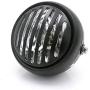 TASWK 6 1/2'' Motorcycle Headlight Grill Head Lamp Cafe Racer Bobber Chopper (Clear Lens)