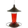 Prime Durable Hanging Metal & Bottle Glass Hummingbird Feeder Most Visited Place to Your House & Outdoor Garden Watch Birds from Your Window Features 4 Red Flower Feeding Ports 11 Fluid Oz Capacity