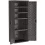 Suncast Commercial 19 Cubic Ft. Heavy-Duty Resin Cabinet with 4 Shelves, Black Suncast Commercial 19 Cubic Ft. Heavy-Duty Resin Cabinet with 4 Shelves, Black