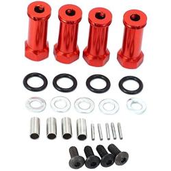 HONG YI-HAT 12mm Lengthen Combiner Wheel Hex Adapters 30mm Extension for WLtoys 144001 12428 A959 RC Car Upgrade Spare Parts Spare Parts (Color : Red)