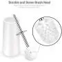 IXO Toilet Brush and Holder, 2 Pack Toilet Brush with 304 Stainless Steel Long Handle, Toilet Bowl Brush for Bathroom Toilet-Ergonomic, Elegant,Durable IXO Toilet Brush and Holder, 2 Pack Toilet Brush with 304 Stainless Steel Long Handle, Toilet Bowl Brush for Bathroom Toilet-Ergonomic, Elegant,Durable