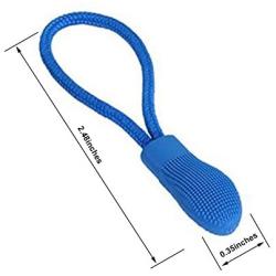 Maosifang Nylon Zipper Pull Cord Zipper Extension Zipper Tag Replacement Zipper Fixer,7 Colors(35 Pieces)