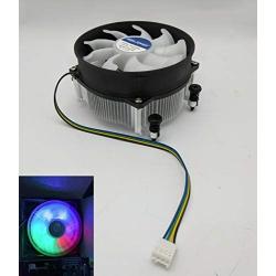 HIGH POWER RadiantAM4 RGB Changing-Color LED Light CPU Cooler with Aluminum Heatsink & 92mm PWM Cooling Fan for AMD Ryzen 5,7,9 Processor/Socket AM4