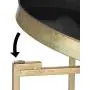Kate and Laurel Celia Round Metal Foldable Tray Accent Table, Black with Gold Base Kate and Laurel Celia Round Metal Foldable Tray Accent Table, Black with Gold Base