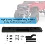 Demeras Remote Control Car Metal Bumper Rc Rear Bumper Guard Spare Upgrade Parts for RGT 1/10 Truck Overland Rock Cruiser EX86100