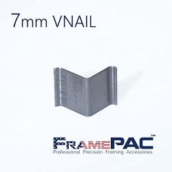 V Nails for Hardwood Picture Frames - 7mm (1/4 Inch) - [4000 V-Nail Pack, Stacked] - Universal (UNI) - Ultra Strong Vnail Wedges for Picture Framing - Joining Picture Frame Corners