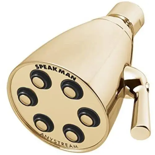 Speakman S-2252-PB Signature Brass Icon Anystream High Pressure Adjustable Shower Head, Polished Brass Speakman S-2252-PB Signature Brass Icon Anystream High Pressure Adjustable Shower Head, Polished Brass
