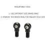 Mallofusa Pair Motorcycle 15 3/4 Inch 400mm Rear Air Shock Absorbers for 150cc~750cc Karting Scooter ATV Yamaha Suzuki Honda Kawasaki