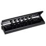 Chris-Wang Adjustable Metal 6-Hole Paper Punch Puncher for A5/Personal/Pocket Size Six Ring Binder Day Planner Inserts Pages - 6 Sheet Capacity - 6mm Hole Diameter