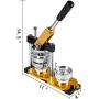 VEVOR Button Maker 1inch Rotate Button Maker Yellow Rotate Button Badge Maker Machine 25mm with 100 Sets Circle Button Parts for Friends（25mm 1inch）