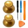 TOMSIN Metal Thumbsticks for Xbox One/ PS4 Controllers, Aluminum Analog Grip Replacement Parts for Xbox One S (2 Pcs) (Gold) TOMSIN Metal Thumbsticks for Xbox One/ PS4 Controllers, Aluminum Analog Grip Replacement Parts for Xbox One S (2 Pcs) (Gold)