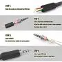 Ancable Replacement 4-Pack TRRS Male Plug 4 Pole 1/8'' 3.5mm Solder Type DIY Audio Cable Connector for Repair Headphones Headset Ancable Replacement 4-Pack TRRS Male Plug 4 Pole 1/8'' 3.5mm Solder Type DIY Audio Cable Connector for Repair Headphones Headset