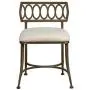 Hillsdale Canal Street Metal Vanity Stool, Golden Bronze Hillsdale Canal Street Metal Vanity Stool, Golden Bronze