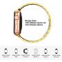 Fitlink Stainless Steel Metal Band for Apple Watch 38/40/42/44mm Replacement Link Bracelet Band Compatible with Apple Watch Series 6 Apple Watch Series 5 Apple Watch Series 1/2/3/4 (Gold,38/40mm)