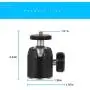 Harwerrel Tripod Mini Ball Head 360 Degree Metal Ballhead Tripod Mount with 3/8'' to 1/4'' Screw Adapter for Digital Camera DSLR Cell Phone Monopod Gopro Light Stand Lighthouses