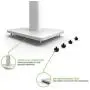 Kanto SP26PLW 26& Speaker Floor Stands | Designed for Medium to Large Bookshelf Speakers | Heavy Steel & Foam Padding | 30° Rotating Top Plate | Hidden Cable Design | White | Pair