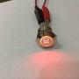 ESUPPORT 12V Car Vehicle Red LED Light Rear Fog Push Button Metal Toggle Switch 16mm