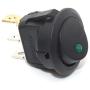 Cllena Car Truck Rocker Toggle LED Switch Shell 3 Pins On-Off Control 12V (Green Light)