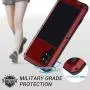 Lilycase Case for Galaxy Note 10 Plus,Armor Heavy Duty Hybrid Aluminum Metal Shockproof Military Shockproof Hard Cover for Samsung Galaxy Note 10 Plus 6.8 Inch (2019) - Red