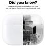 elago Dust Guard Compatible with AirPods Pro 3rd Generation - Dust-Proof Film, Ultra Slim, Luxurious Looking, Protect from Iron/Metal Shavings (2 Sets, Dark Grey) [US Patent Registered]