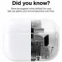 elago Dust Guard Compatible with AirPods Pro 3rd Generation - Dust-Proof Film, Ultra Slim, Luxurious Looking, Protect from Iron/Metal Shavings (1 Set, Rose Gold) [US Patent Registered]