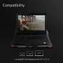 AICHESON Laptop Cooling Pad for 17.3'' Notebook, Red 5 Fans AICHESON Laptop Cooling Pad for 17.3'' Notebook, Red 5 Fans