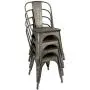 Furmax Metal Dining Chair Indoor-Outdoor Use Stackable Chic Dining Bistro Cafe Side Metal Chairs Set of 4(Gun) Furmax Metal Dining Chair Indoor-Outdoor Use Stackable Chic Dining Bistro Cafe Side Metal Chairs Set of 4(Gun)