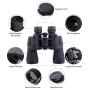 20x50 Binoculars for Adults with Smartphone Adaptor- 28mm Large Eyepiece HD Metal Frame Structure Binoculars for Bird Watching Hunting Hiking Sightseeing Travel Opera Concert Games