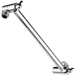 Hotel Spa 11'' Solid Brass Adjustable Shower Extension Arm with Lock Joints. Lower or Raise Any Rain or Handheld Showerhead to Your Height & Angle / 2-Foot Range/Universal Connection, Chrome Finish