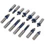 XtremepowerUS 80pcs 1/2'' Shank Carbide Router Bits Tungsten Carbide Bit Set Woodworking Tool Carbon Steel 2 Blade 3 Blade Carrying Case