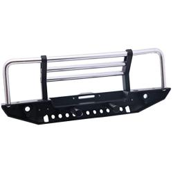 LCX Racing 1/10th RC Crawler Car Metal Bull Push Bar Front Bumper for TRX4 TRX-4 Axial SCX10 II 90046 Redcat Gen8 Scout II, Upgrades Parts Accessories