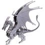 RuiyiF 3D Dragon Puzzles Metal Model Kits to Build for Adults, DIY 3D Assembly Jigsaw Puzzles(with Tool Kit), 3D Metal Puzzle Desk Ornament/Gifts